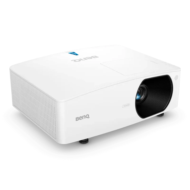 best projector for golf simulator in white side angle