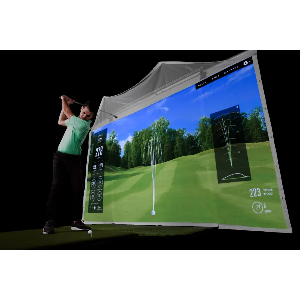 golf enclosure in use