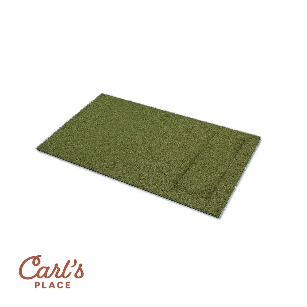 golf simulator hitting mats side view