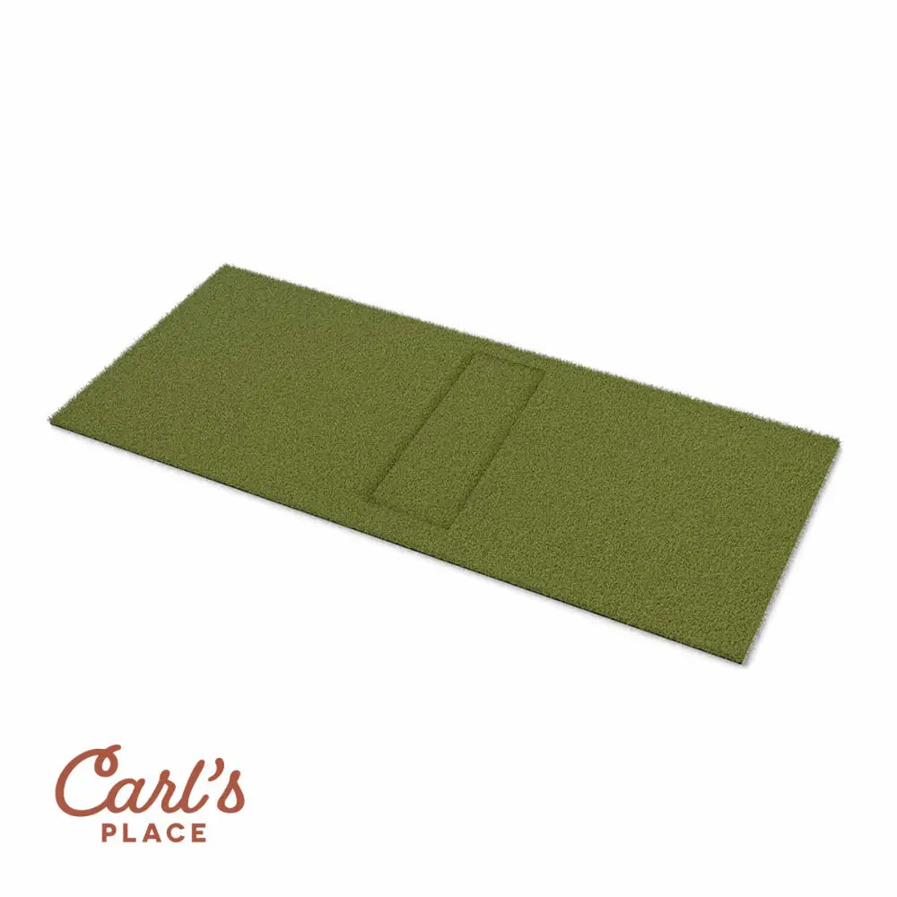 golf simulator pad top view white background