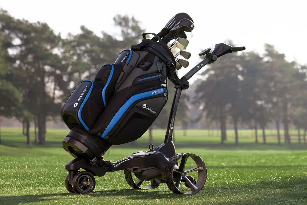 remote control golf cart outdoor shot on grass