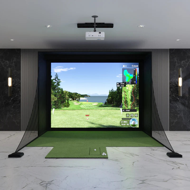 uneekor eye xo2 golf simulator setup 