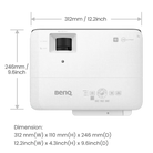benq 4k projector TK700STi top dimensions