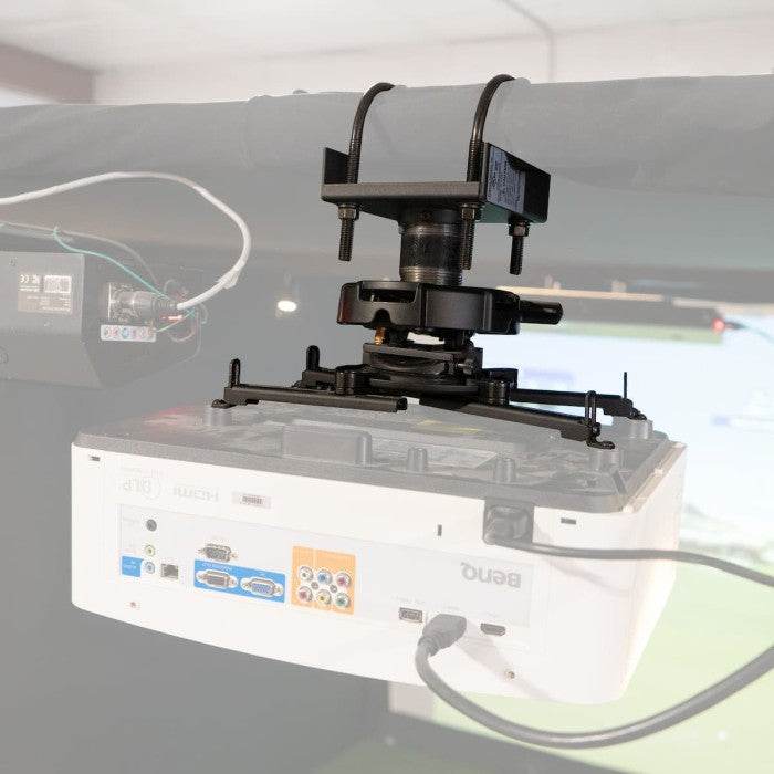 golf simulator projector mount side view