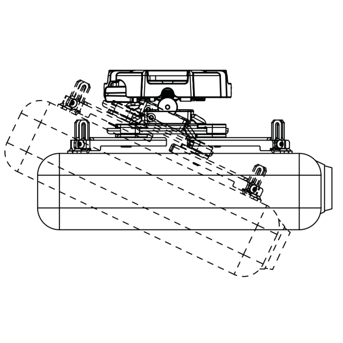 projector ceiling mount view